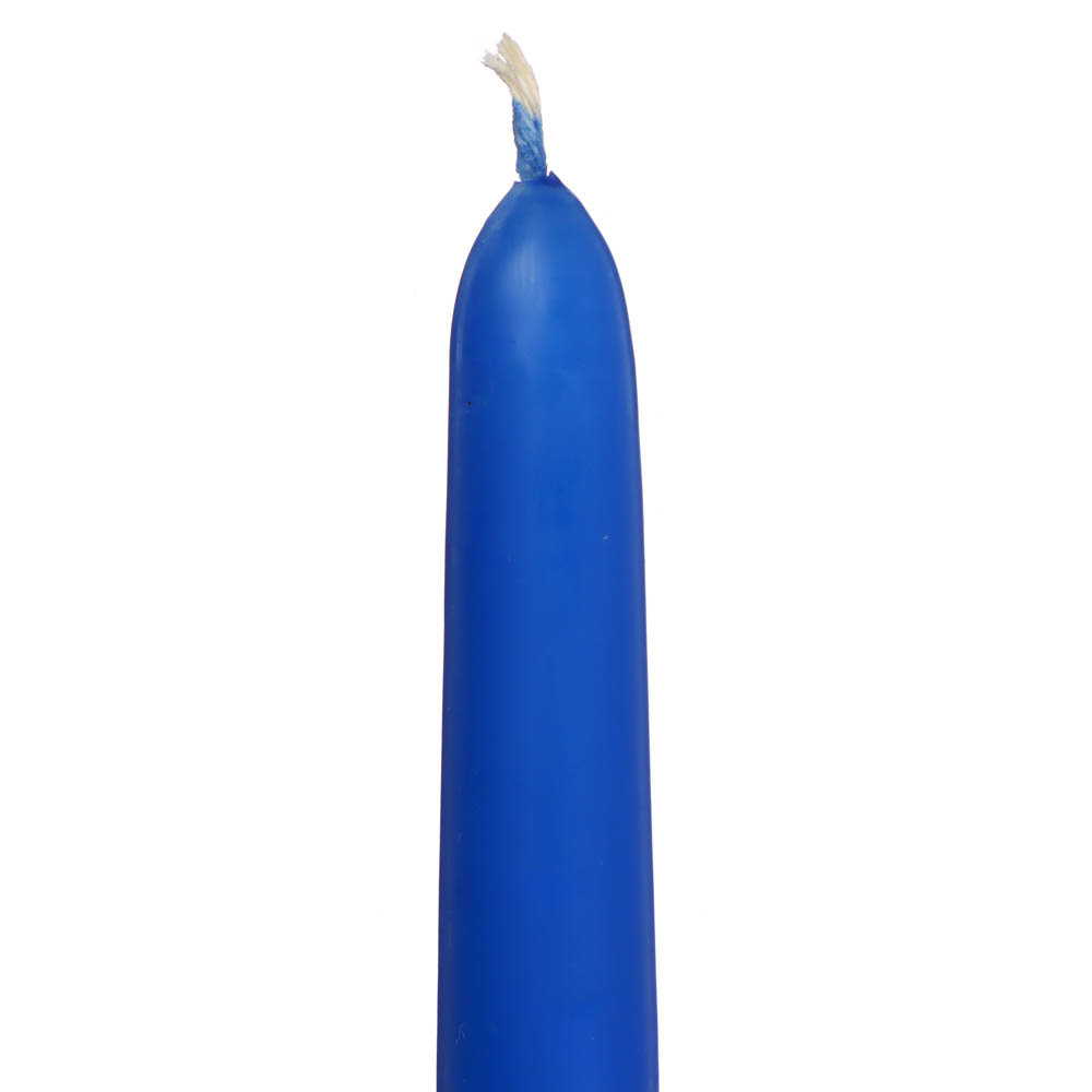 Свеча античная коническая Ladecor, синяя, 25 см - #2