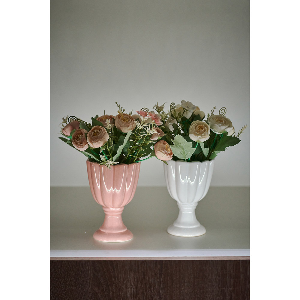 Цветочная композиция Ladecor в керамическом кашпо, ваза - #8
