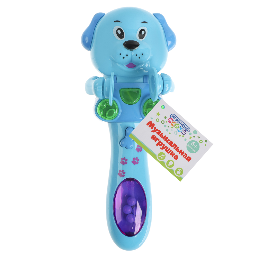 ИГРОЛЕНД Игрушка музыкальная в виде животного, пласт., 2ААА, 16х6х5,5см, 2 дизайна - #9