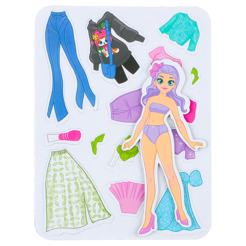 Кукла магнитная с нарядами "Стильный образ" ХоббиХит  - #18