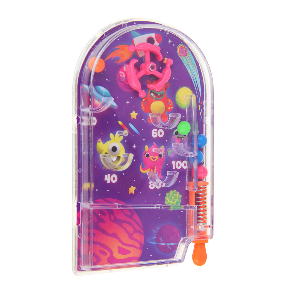 ИГРОЛЕНД Мини игра пинбол "Забрось шарик", PS, бумага, 10,8х7х1,2 см, 2 дизайна - #4