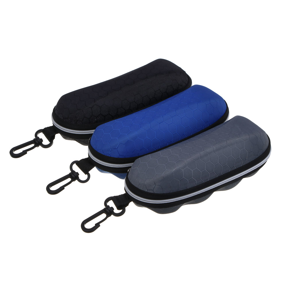 ЮL Футляр для очков на молнии с карабином, ЭВА, 16х6,5см, 3 цвета - #1