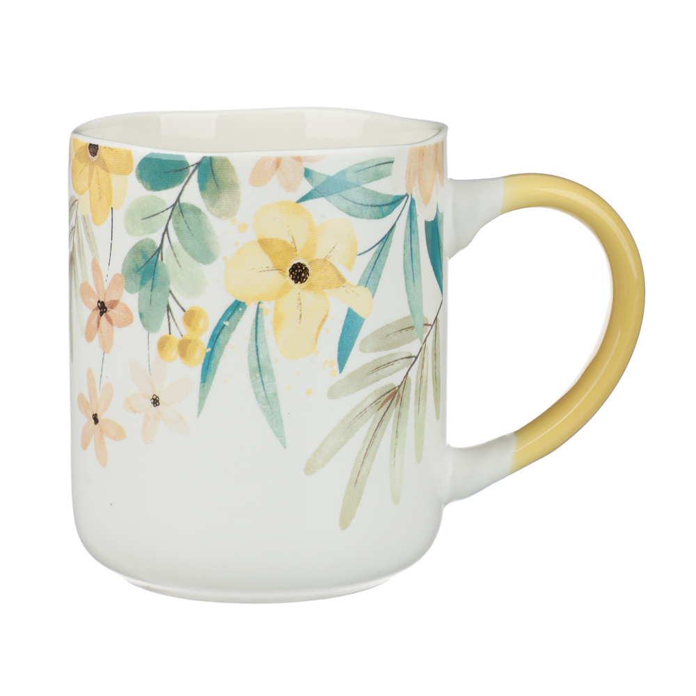 Кружка тм MILLIMI Весна, 380мл, фарфор, 4 дизайна - #1