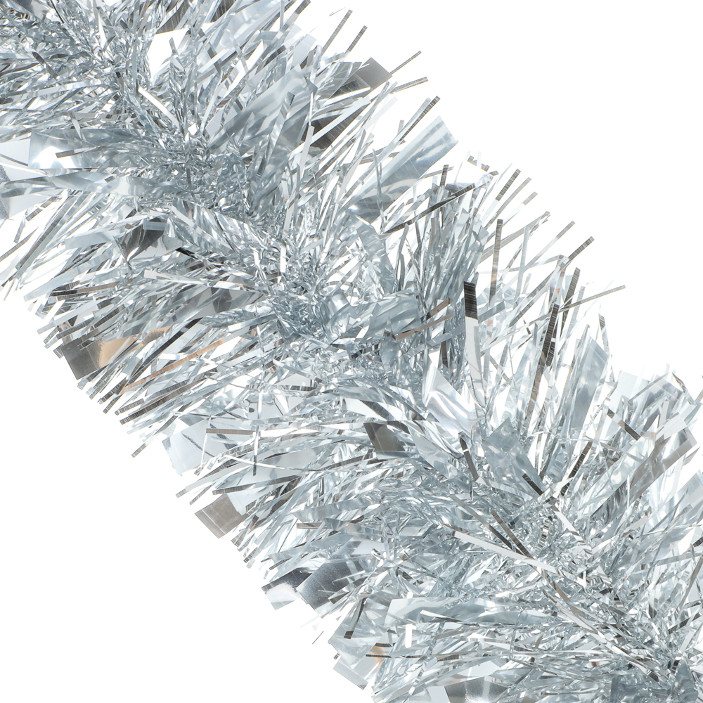 СНОУ БУМ Мишура 10x200см, ПЭТ, серебро, 26-334 - #2