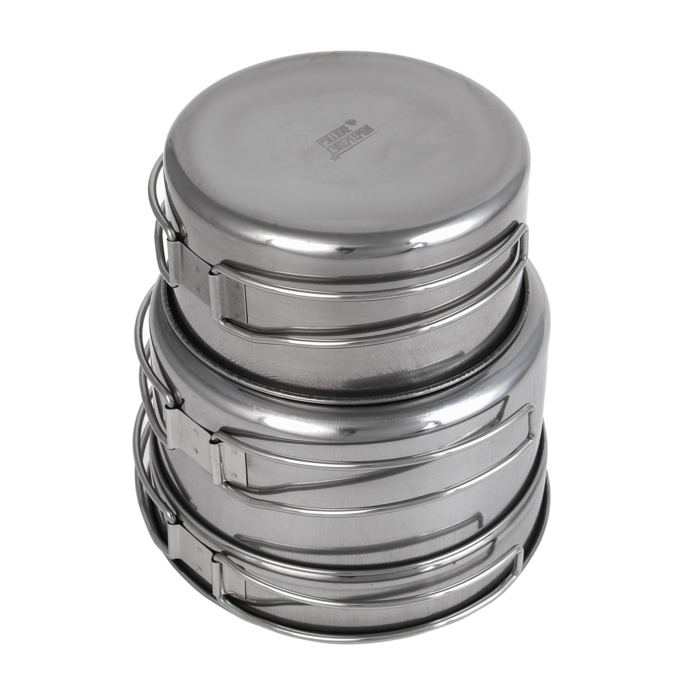 Набор туристической посуды тм РУССО ТУРИСТО, 8 предметов, в чехле, нерж.сталь - #6