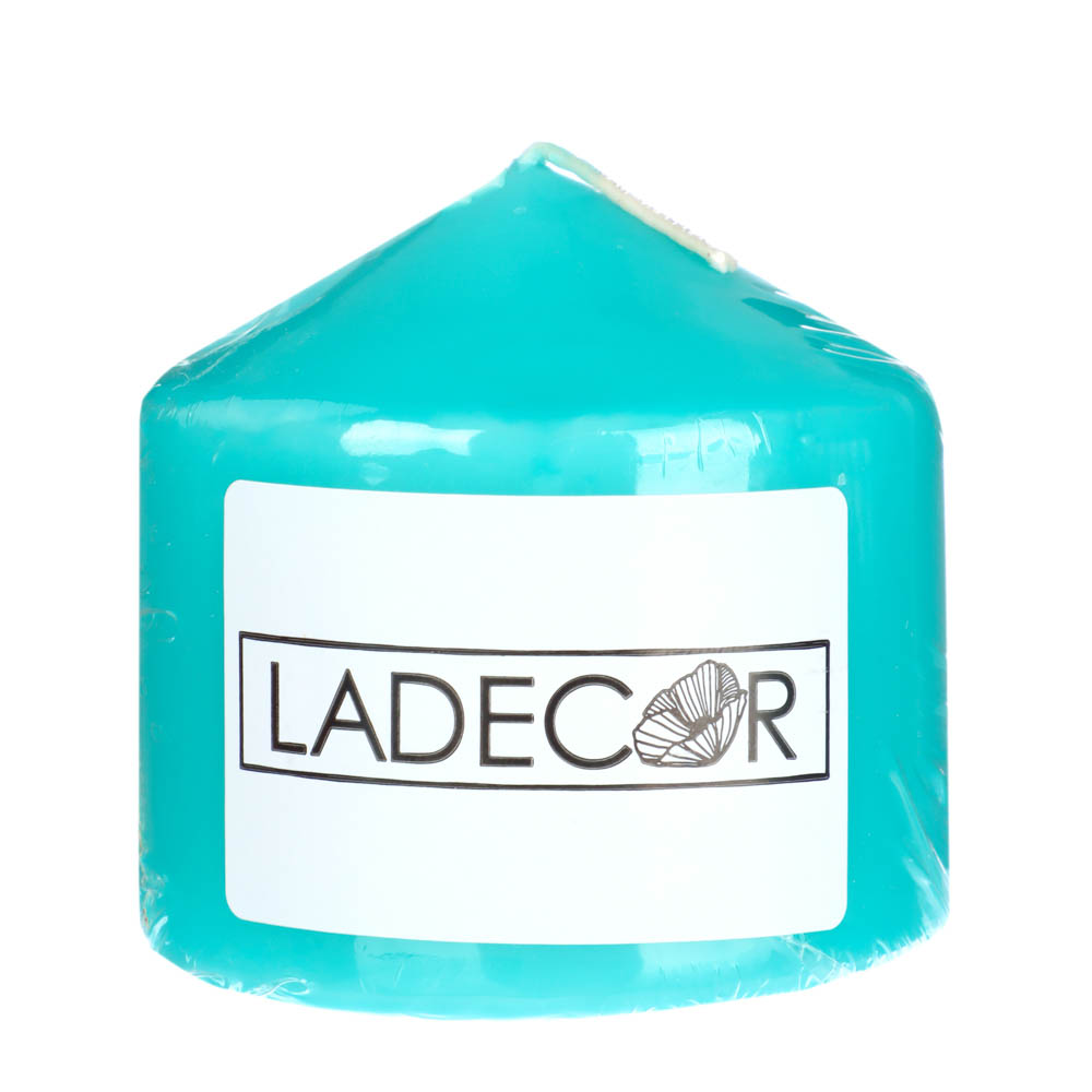 Свеча столбик "Нежность" Ladecor, цвет тиффани, 2 оттенка - #3