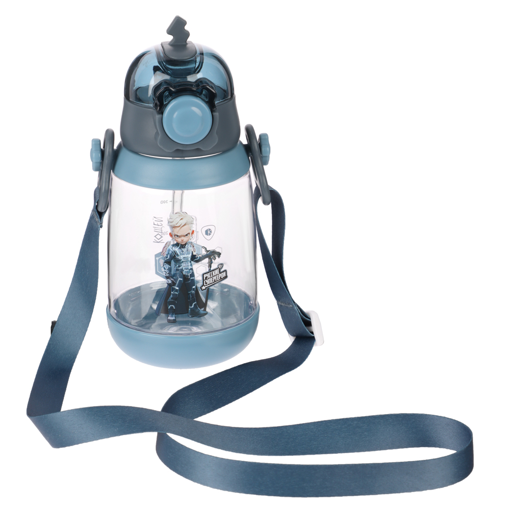 BY Русские Супергерои Бутылка детская с поильником, 8.5x19см,520мл,"Кощей" PC, PP, силикон - #1