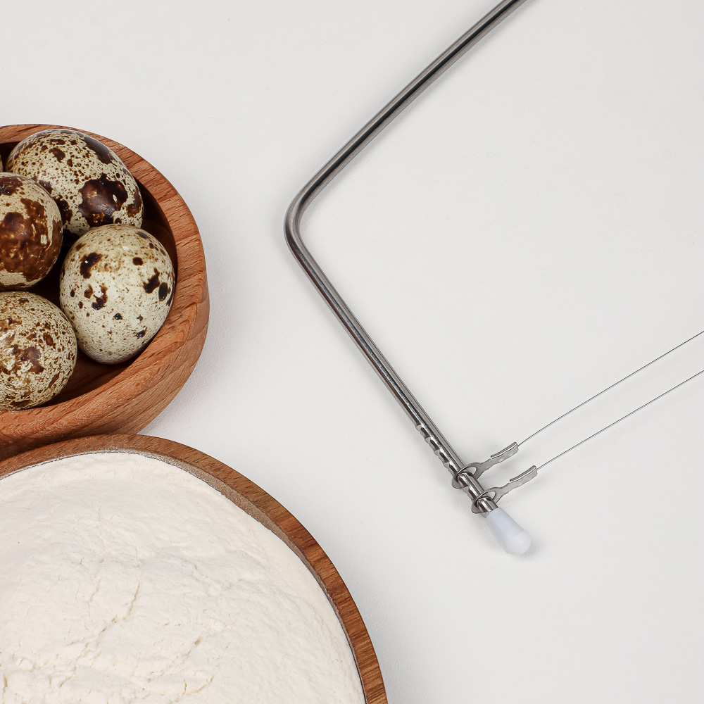 SATOSHI Нож-струна для нарезки бисквита 33х16см, нерж.сталь - #7