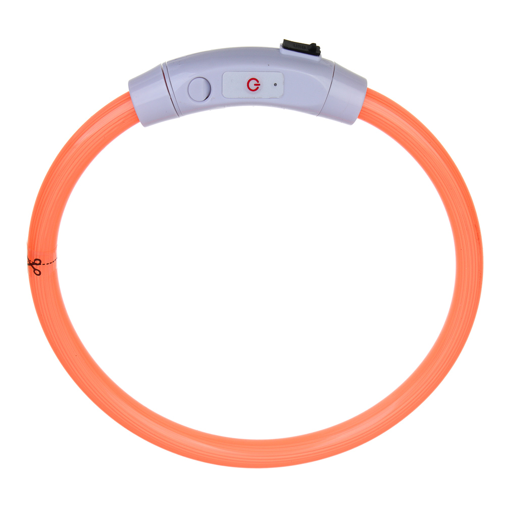 VETTA Ошейник светящийся с USB зарядкой, поливинилхлорид, ABS пластик, 52,5 см - #4