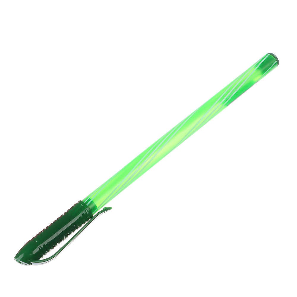 Ручка шариковая синяя, с цветным "закрученным" корпусом, 0,7 мм, 4 цвета корпуса, инд. маркировка - #2