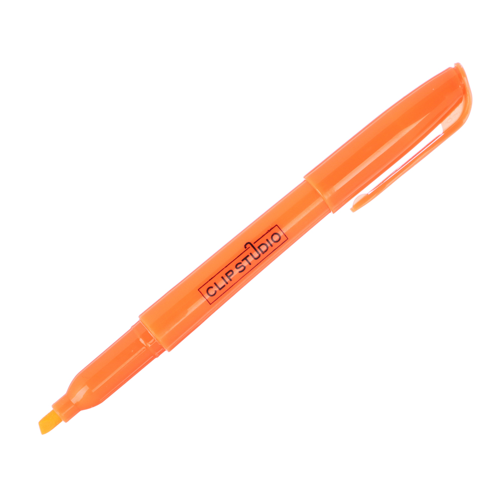 Маркер-выделитель, оранжевый, линия 4мм - #3