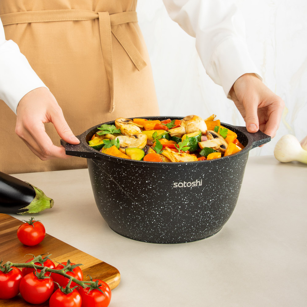 SATOSHI Монфор Казан 24х13,0см, 4,8л, литой алюминий, индукция - #10