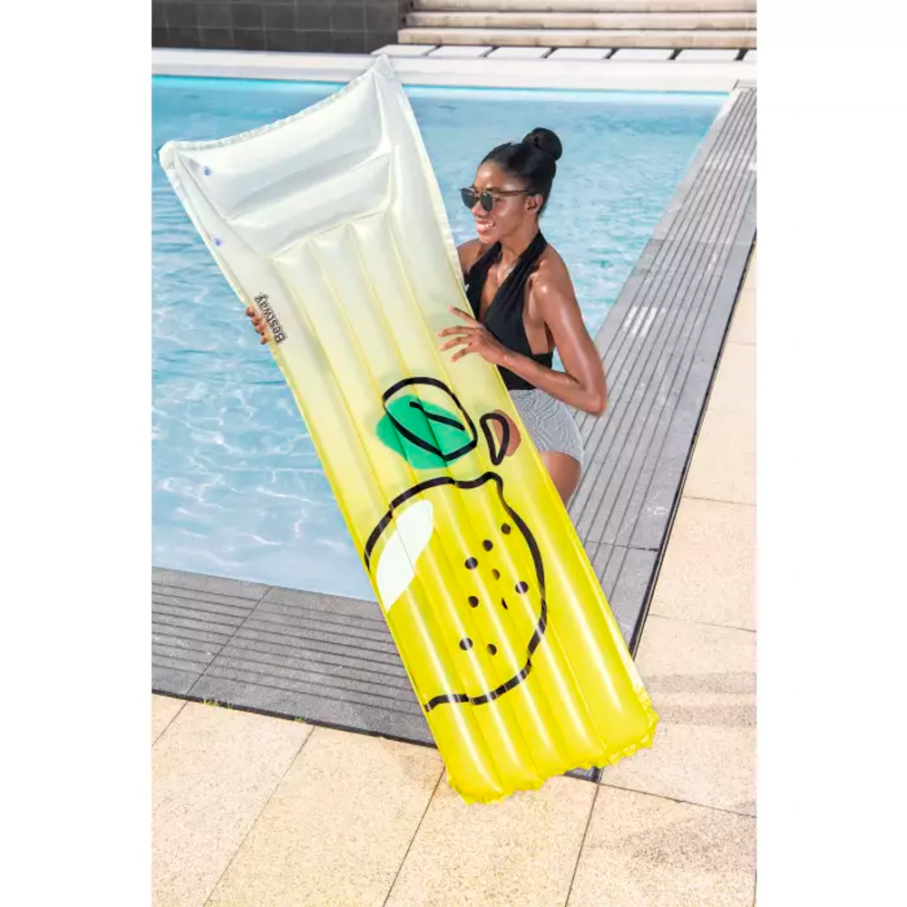 BESTWAY Надувной матрас FRESH SQUEEZED «Лимон», 183x69см, 44122 - #4