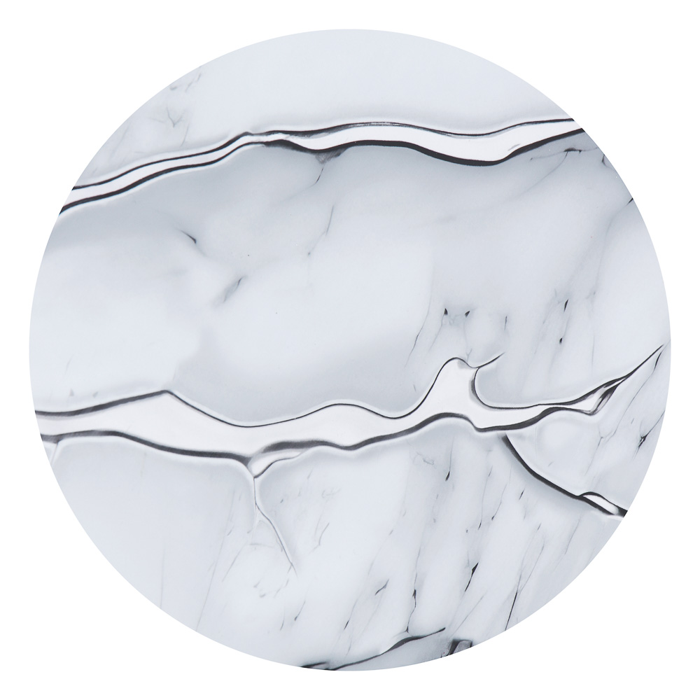 Гибкое стекло тм VETTA Мрамор, 60x80x0,08см, ПВХ, цвет белый с серебром - #3