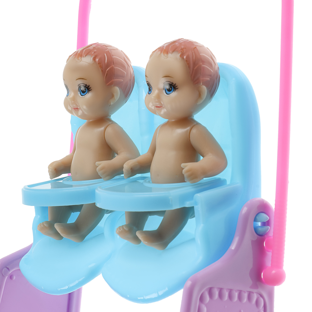 ИГРОЛЕНД Кукла с животиком и младенцами, 28 см, с акс., PVC, ABS, полиэстер, 21х7х33 см - #12