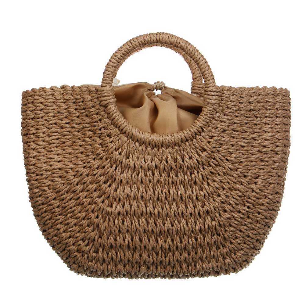 Сумка пляжная плетенная тм ЮL, 40x42см, папирус - #9