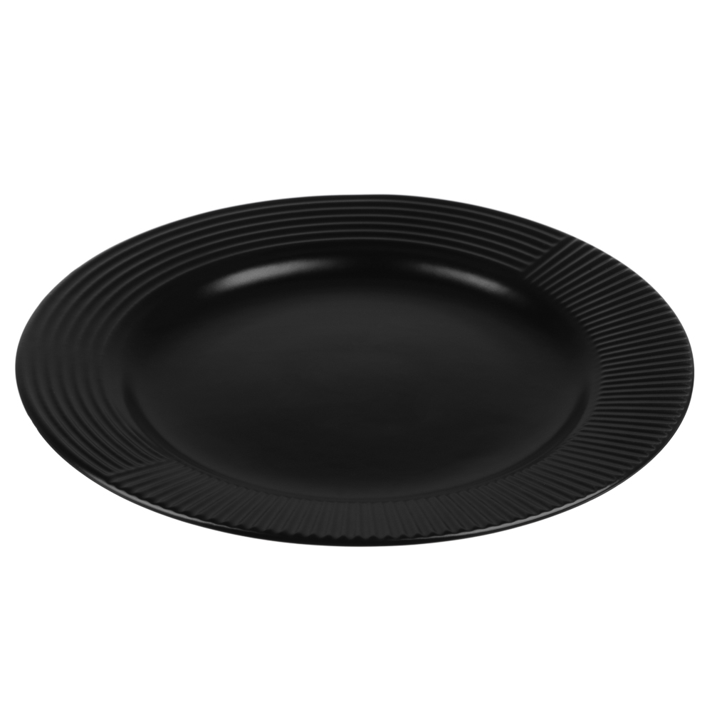 MILLIMI Монблан тарелка подстановочная 26,8см, керамика, черный - #2