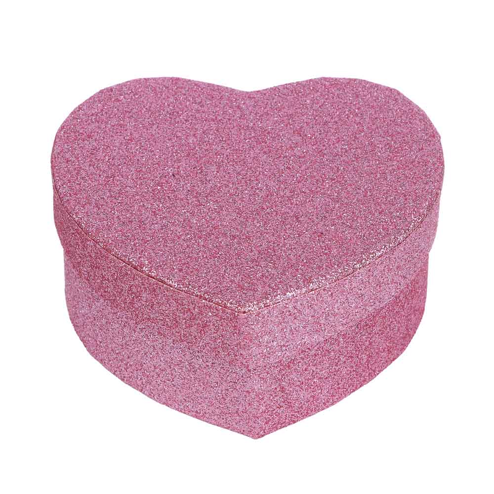 Коробка подарочная в форме сердца, декор глиттер, 11x9,8x5,2 см, 2 цвета - #3