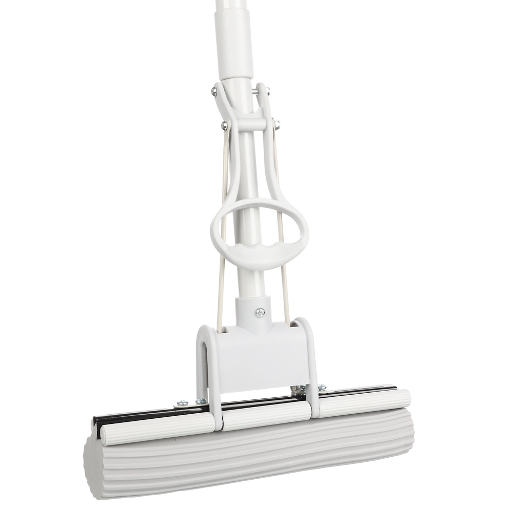 VETTA Швабра ПВА стальная телескоп.ручка, 110см, один ряд роликов, бежевая - #2