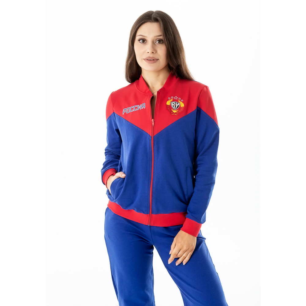 Костюм спортивный женский с вышивкой "Россия" BY  - #2