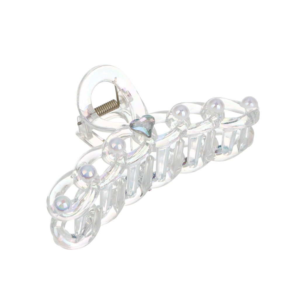 Краб для волос, тм ЮНИLOOK, 10-11см, пластик, 3 дизайна, #2 - #2