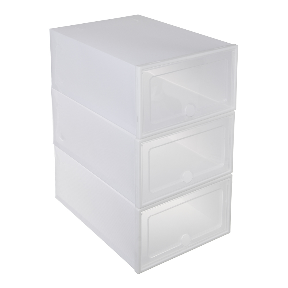 Контейнеры для обуви тм VETTA, пластик, размер одного контейнера 33x23x14см, 3шт - #1