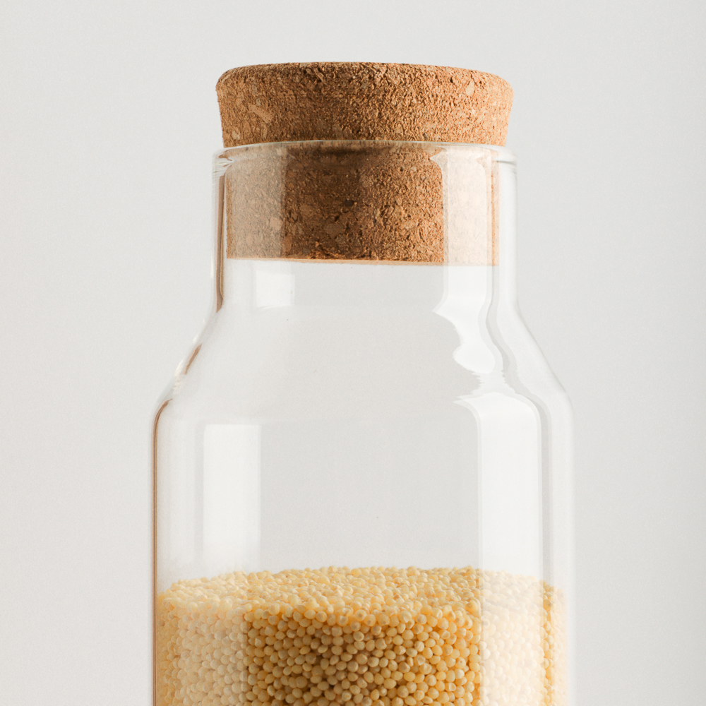 VETTA ЭКО Бутылка 1000мл, 25х9см, стекло, пробка - #7