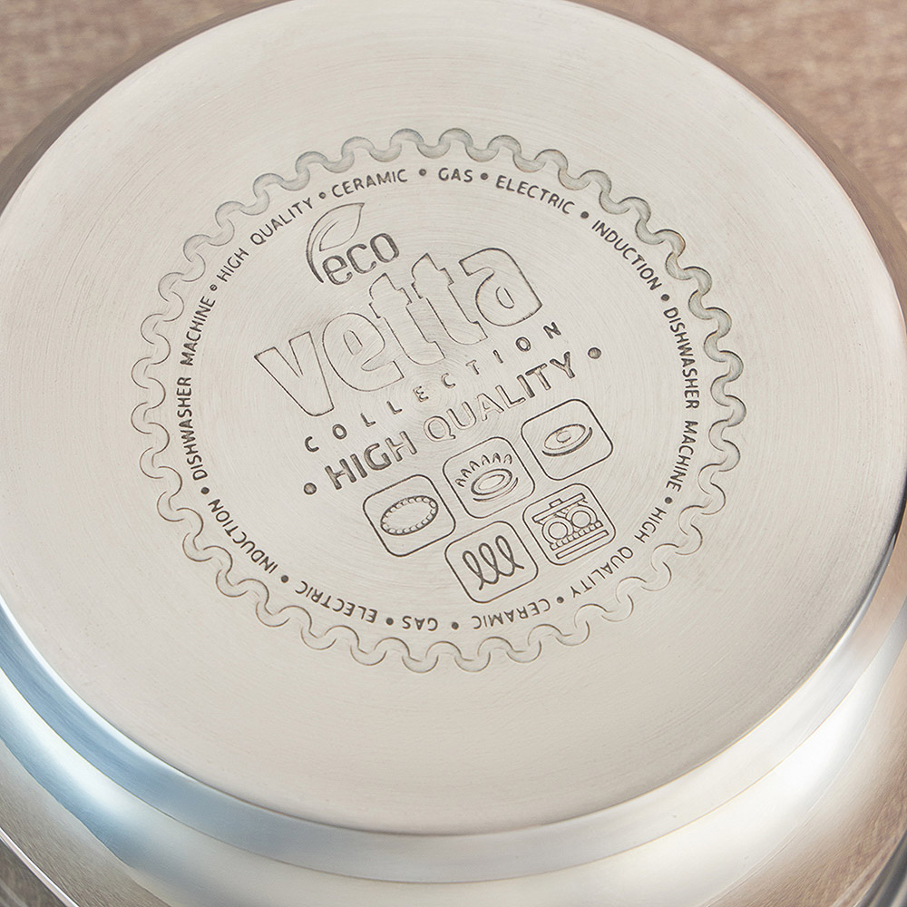 VETTA Фултон Кастрюля 20х11,5см, 2,9л, со стекл. крышкой, индукция - #10