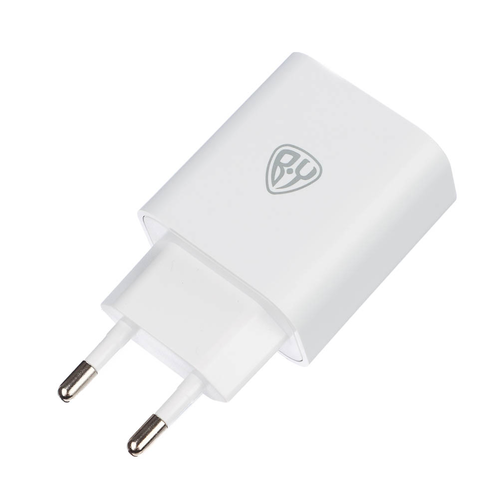 BY Сетевое зарядное устройство Double 10Вт, 2xUSB, 2А, 5В,110-240В, 50-60Гц, пластик белый - #6