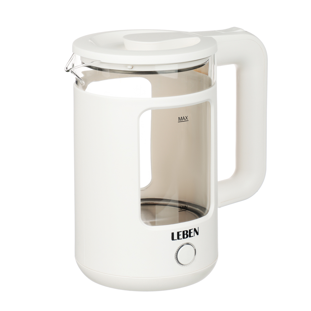 LEBEN Чайник электрический 1,8л стекло+пластик - #2