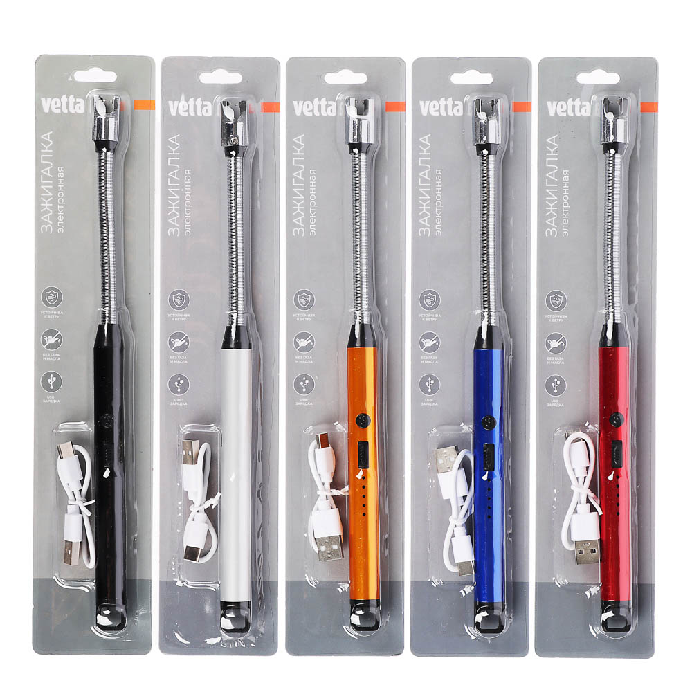 Зажигалка кухонная электронная тм VETTA, пластик, металл, USB - #8