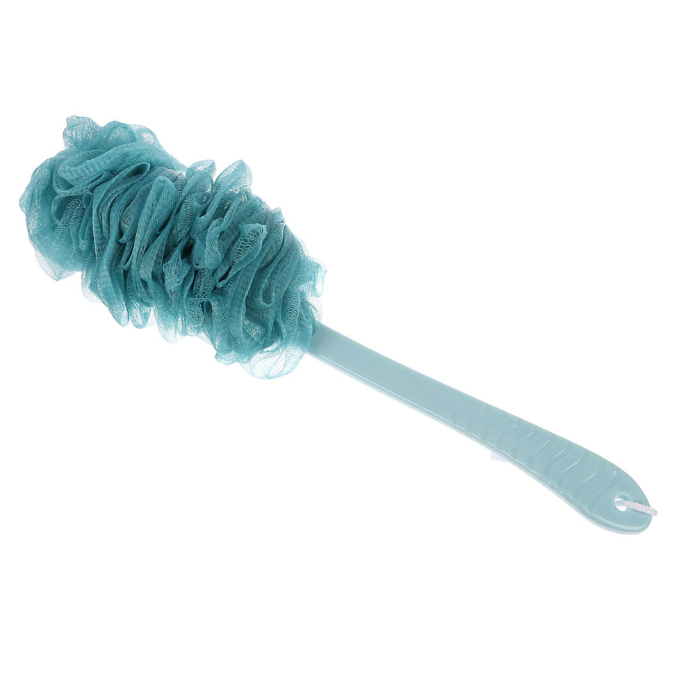 ЮL Мочалка банная с массажным эффектом с ручкой, полиэтилен, пластик, 41,5см, 3 цвета, МС24-05 - #6