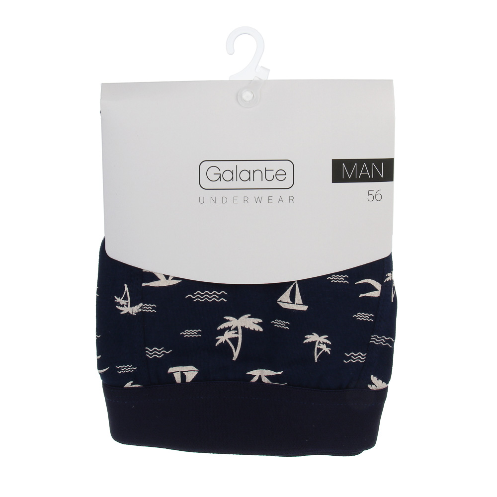 GALANTE Трусы-боксеры мужские с рисунком, р.56, 95% хлопок, 5% спандекс, разноцветные, НБ25-1 - #4
