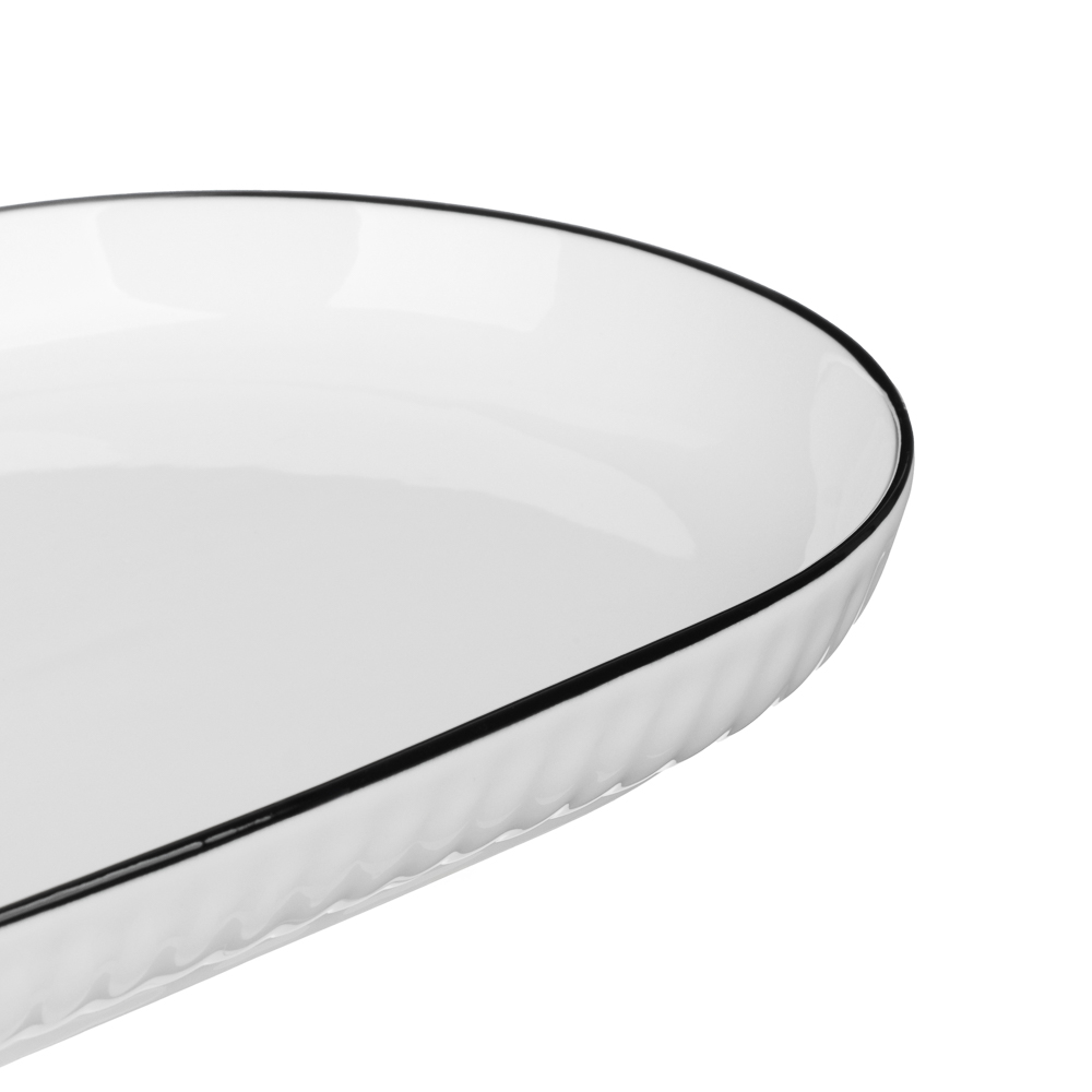 MILLIMI Соло Блюдо овальное, 500мл, 30х15,5х3см, фарфор - #3