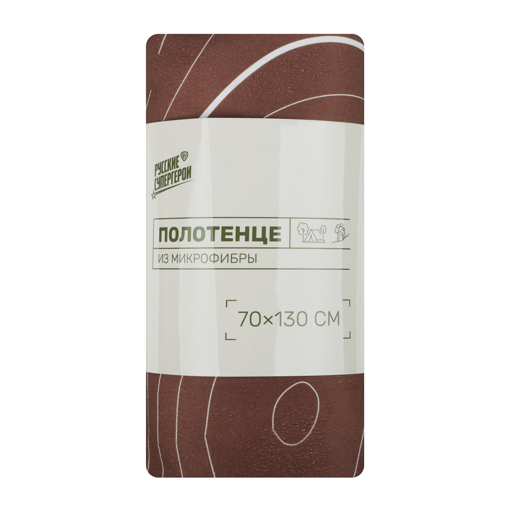 BY РУССКИЕ СУПЕРГЕРОИ Полотенце быстросохнущее из микрофибры, 70х130см, 100% полиэстер, 3 дизайна - #8