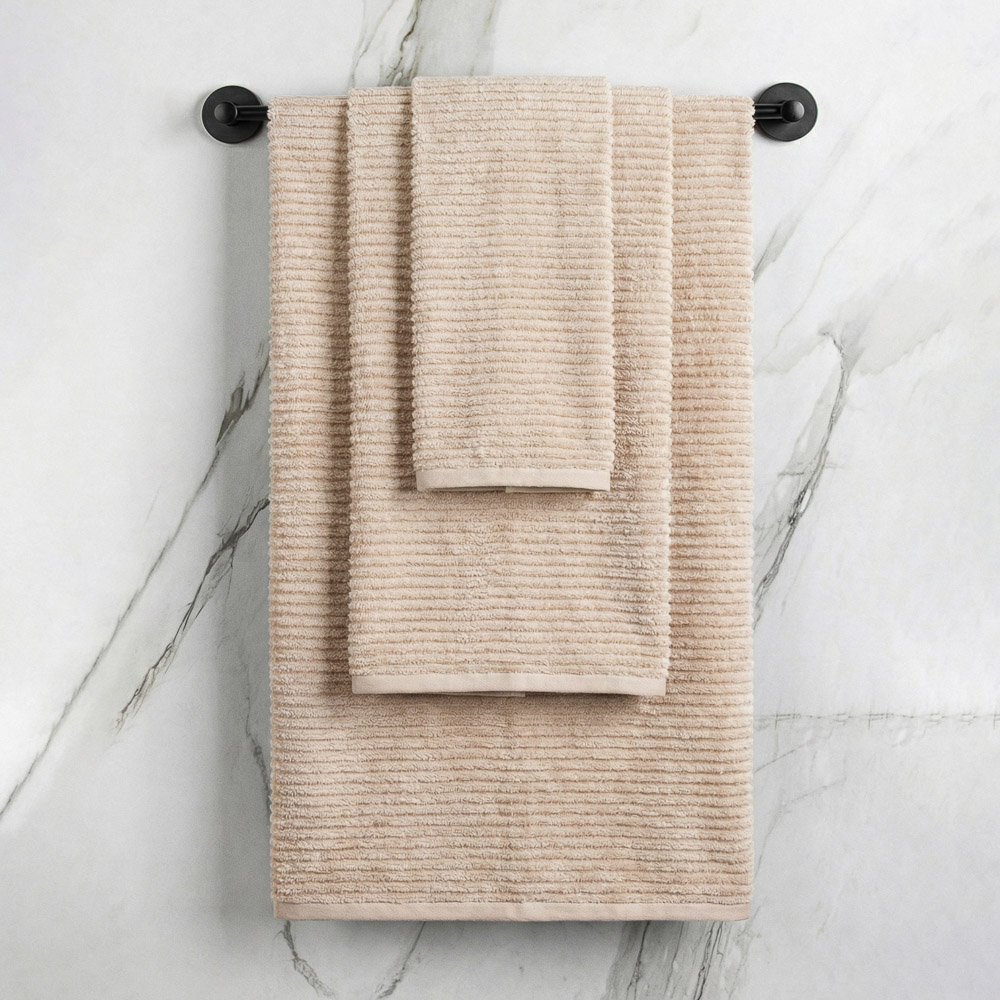 PROVANCE Basic Комплект полотенец, 3шт, 30х50, 50х80, 70х120, 95% пэ, 5% полиамид, 280гр/м, бежевый - #4