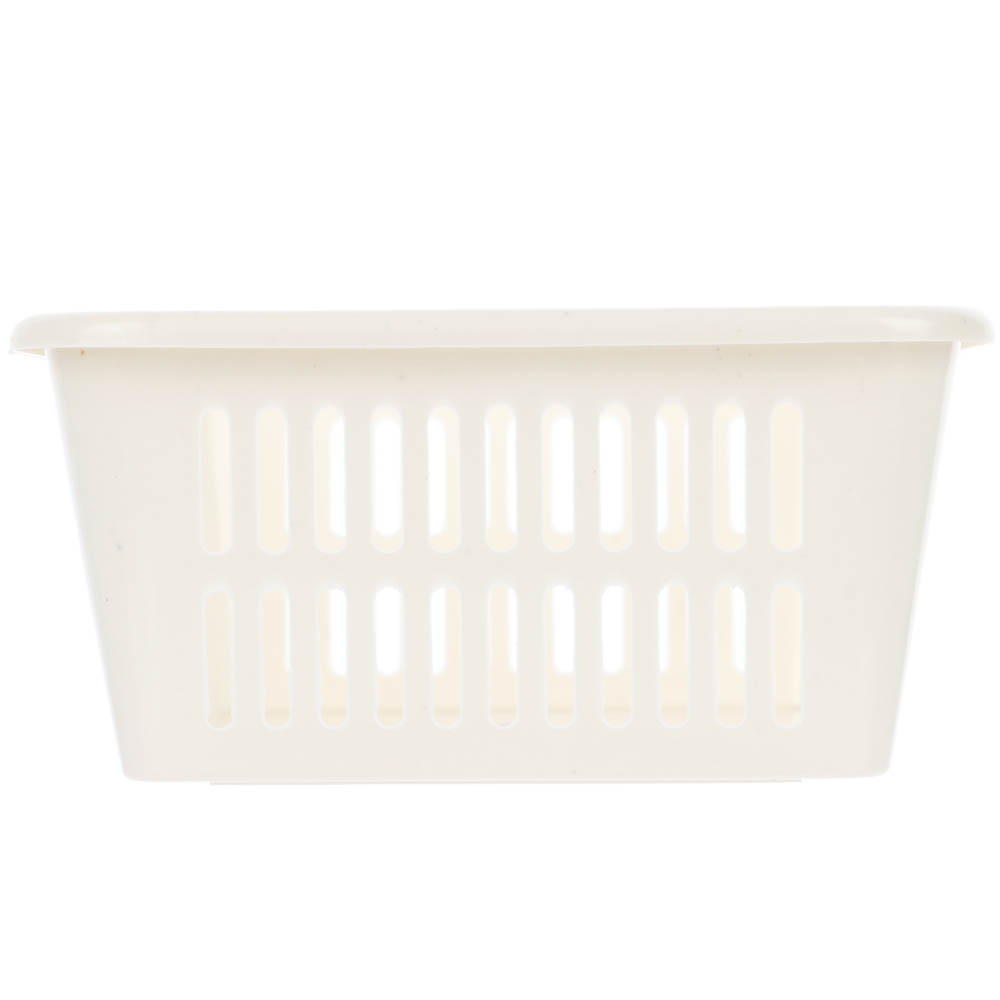 Корзинка универсальная 2л, 250х150х72мм, белый, серый, пластик - #9