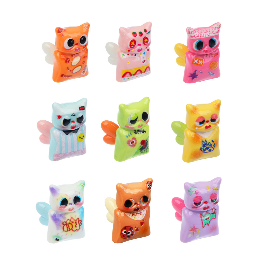 Игрушка фигурка "Модный кот", 5х5х3,5см, полистоун, микс - #2