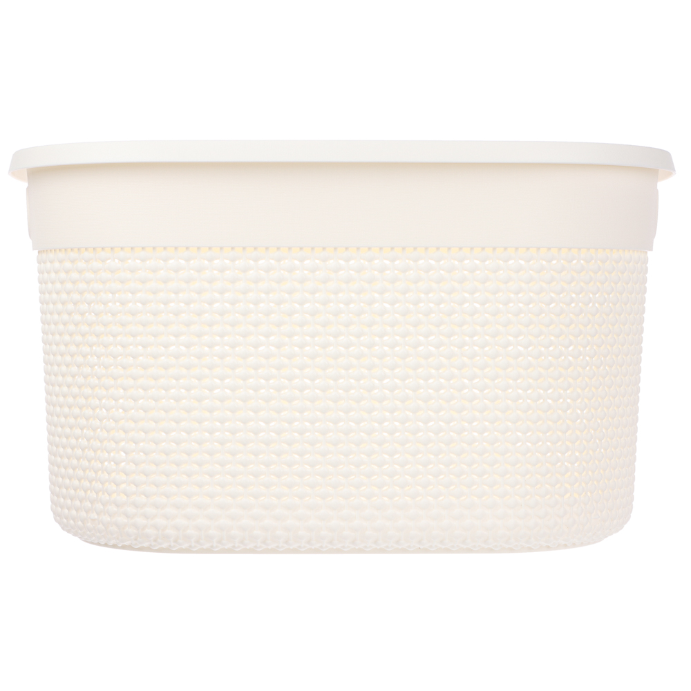 Корзина для хранения с крышкой OSLO 18л молочный туман - #4