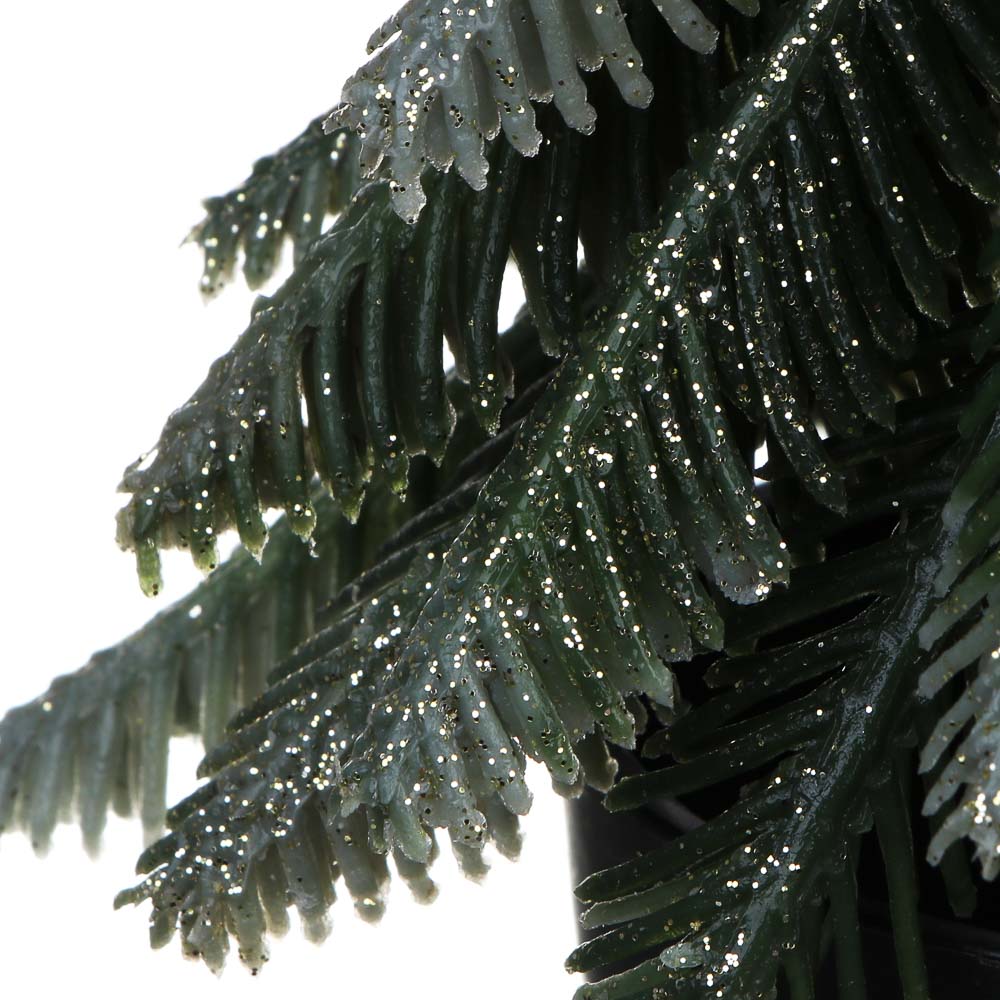 СНОУ БУМ Елочка литая 100% РЕ, в горшке, с позолотой, 28 см, 26-67 - #2