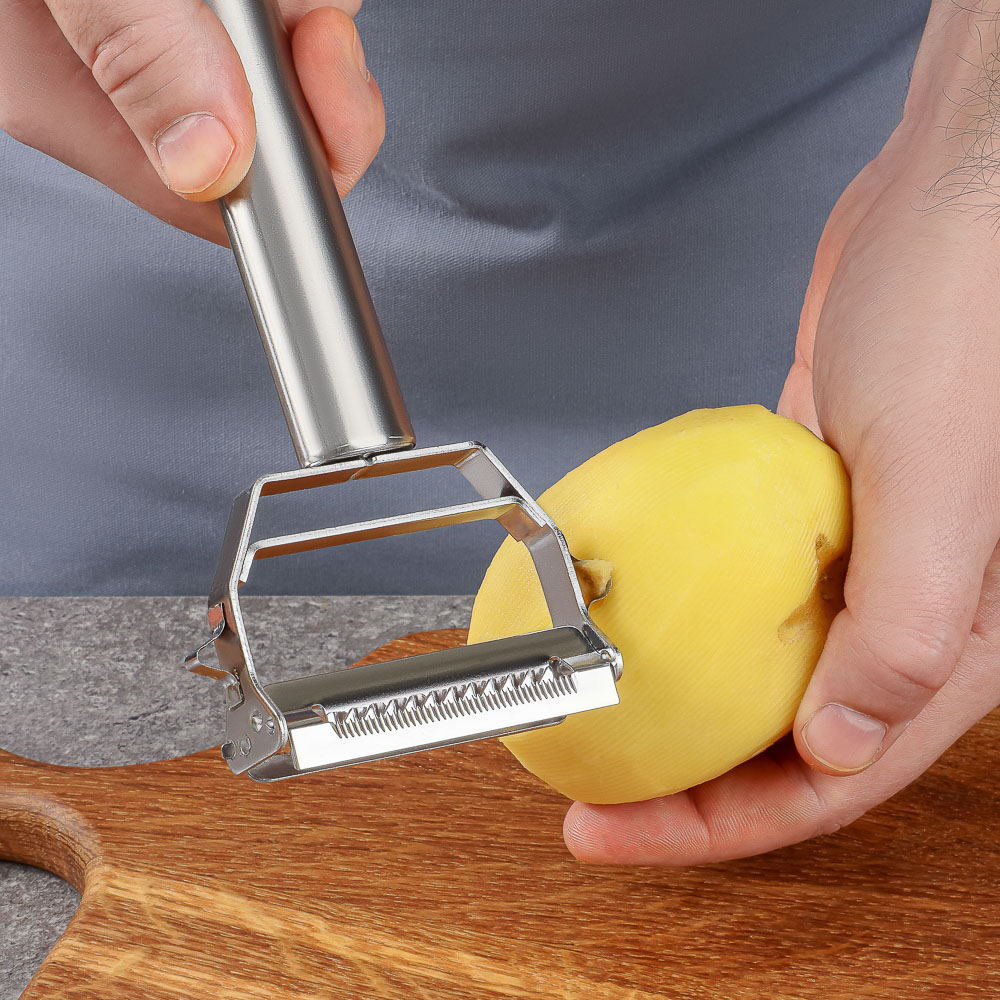 SATOSHI Овощечистка 5 в 1, 18х8см, 2 лезвия, нерж.сталь - #13