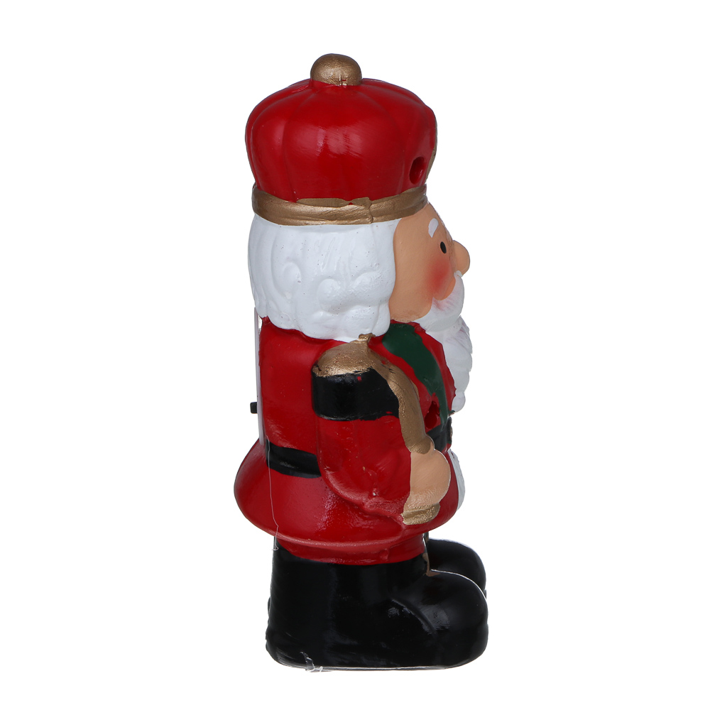 СНОУ БУМ Щелкунчик LED, 7,2x6,5x14,5 см, постоянное свечение, керамика, 2xLR44 - #4