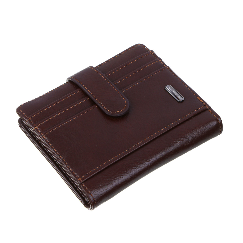 ЮL Вальгор Портмоне-кардхолдер с отделением для купюр на кнопке, ПУ, 12х10х2см, 2 цвета, КЖ24-42 - #5