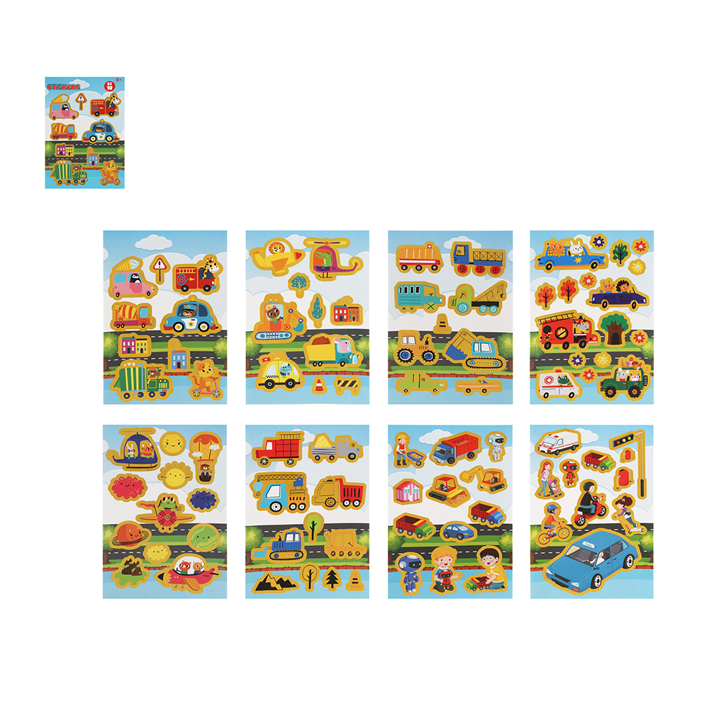 Блокнот с наклейками для творчества, 24х15см, бумага, 8 страниц, 4 дизайна - #4