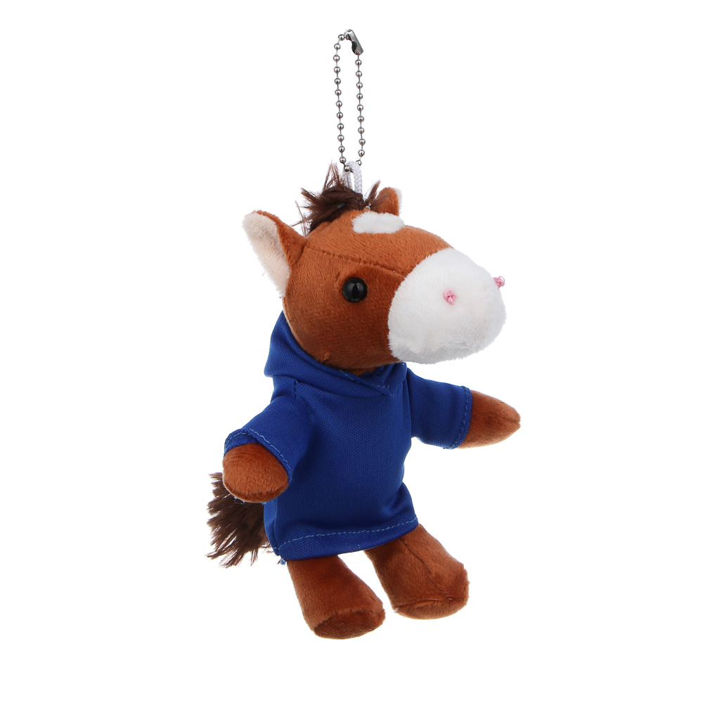 СНОУ БУМ Мягкий сувенир лошадка 13 см на цепочке, полиэстер - #2