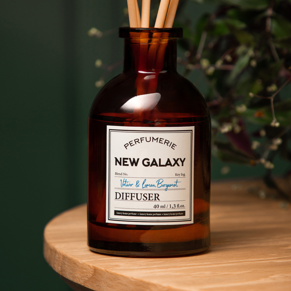 NEW GALAXY Диффузор Perfumerie, Vetiver & Lemon, Bergamot. 40мл - #10