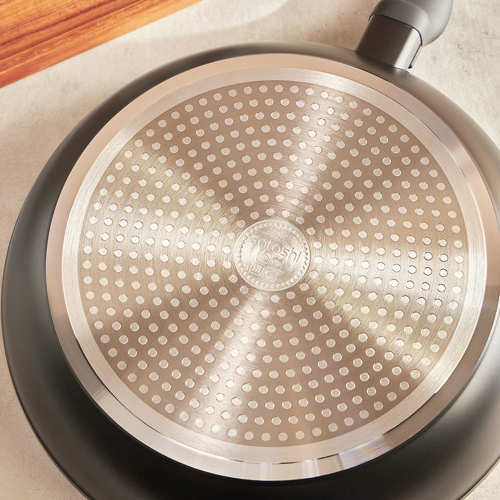 SATOSHI Стоун Сковорода литая d28см, антипригарное покрытие Мрамор, индукция - #14