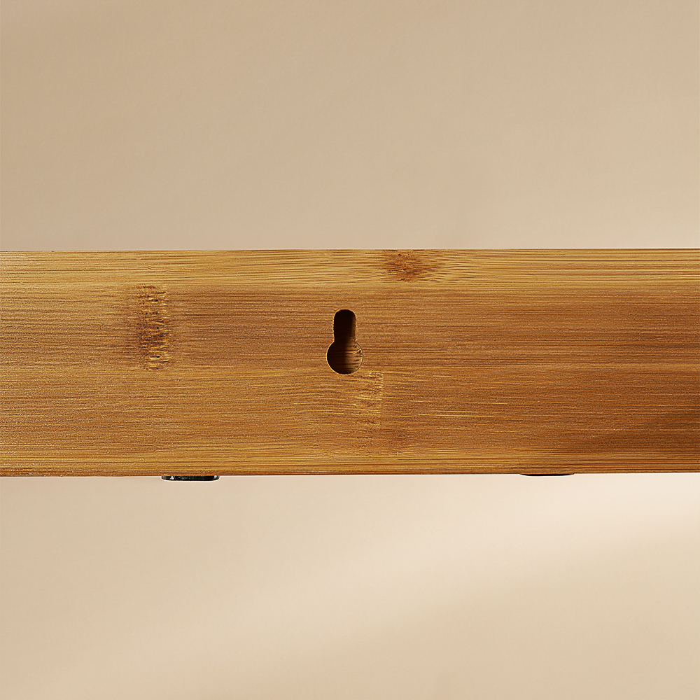 VETTA Вешалка настенная со складными крючками, 5,5x50x2см, дерево, металл - #10