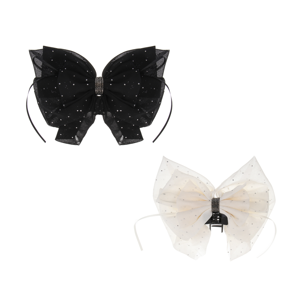 Краб-бант для волос, тм ЮНИLOOK, 14см, акрил, 2 цвета, #18 - #1