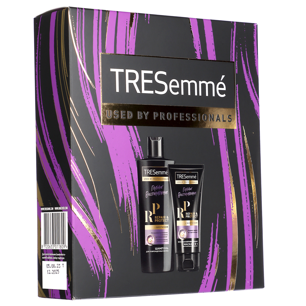 Подарочный набор женский TRESEMME Восстановление: Шампунь,230мл+Маска для волос,200мл - #3